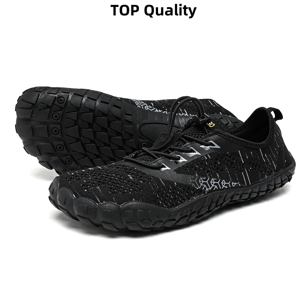 Wide Toe Zero Barefoot Shoes Mens Minimalist Water Shoes Breathable for Walking Rock Climbing Wrestling Trail Running Sneakers