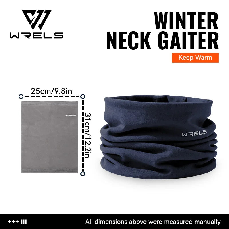 WRELS Winter Neck Gaiter Neck Warmer Cover Ski Gaiters for Men Women Fleece Thick Windproof Ski Mask Scarf Breathable Face Mask