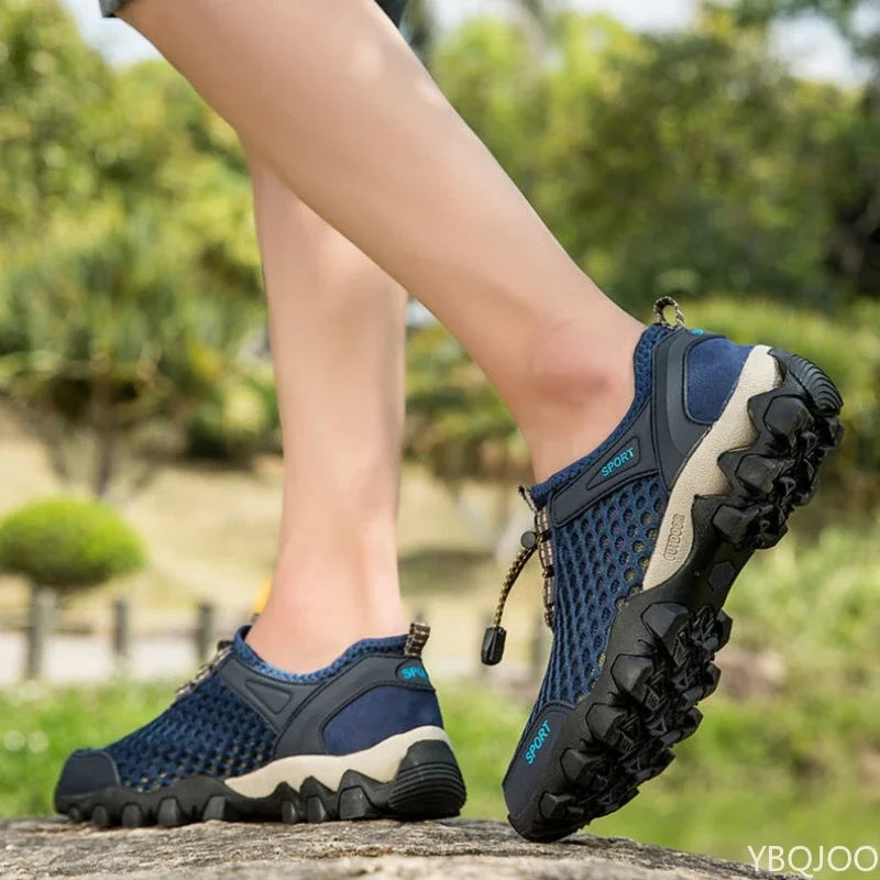 Summer Fashion Breathable Water Wading Men's Shoes Sports and Leisure Running Trend Flat Bottomed Mountaineering Sports Shoes