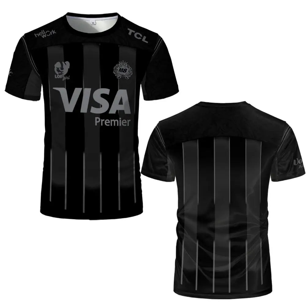 2026 New Gentle Mates Esports Jersey M8 Team Men's Sports Breathable Quick-Drying Uniform Unisex Streetwear Short-Sleeve T-Shirt