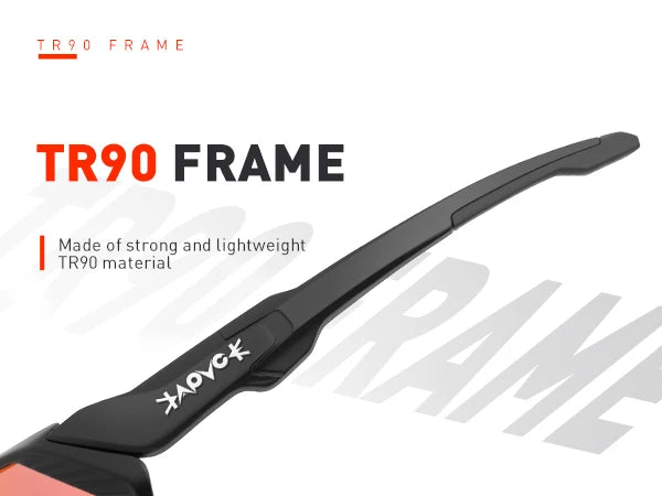 KAPVOE Polarised Cycling Glasses Outdoor Bicycle UV400 Goggles 5 Interchangeable Lenses Unisex Sports Sunglasses for Men Women