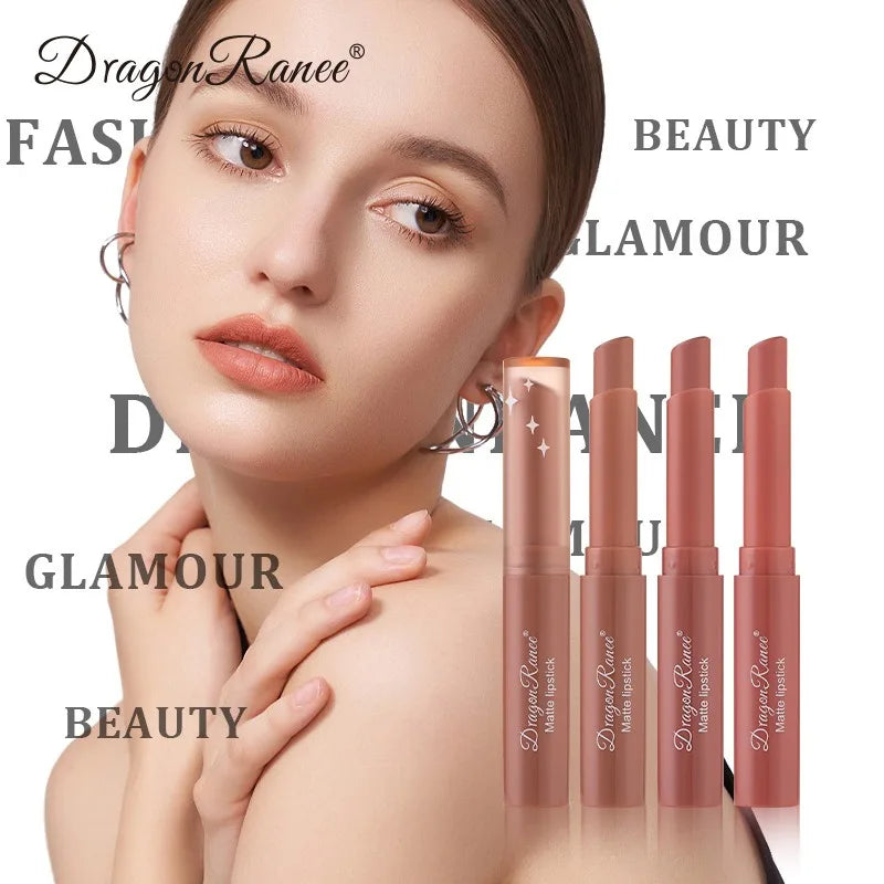 Nude Pink Matte Lipstick 12 Color Waterproof Long Lasting Lip Sticks Not Fading Sexy Red Velvet Solid Lip Gloss Women Lip Makeup