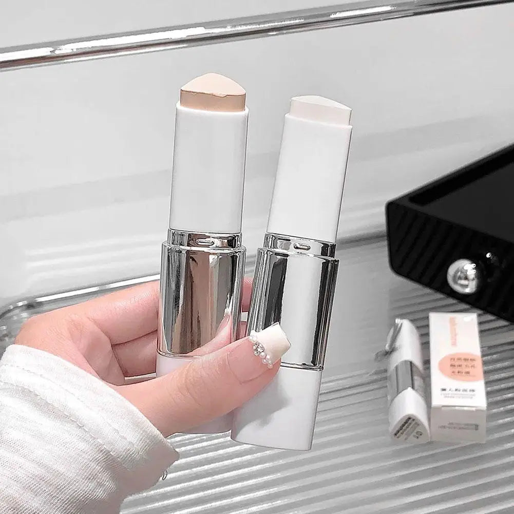 Dual-ended Foundation Stick Natural Matte Ivory White Natural Color Foundation Stick Even Out Skin Tone Provides Spot Foundation