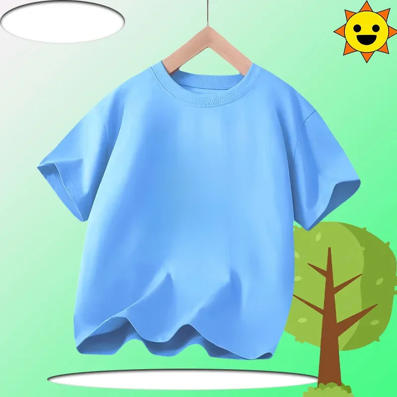 PAW Patrol Summer Short-Sleeved 1-12 Years Old Children's Pure Cotton T-Shirt Boys' Sports Shirt Girls' Casual Top Cartoon Print