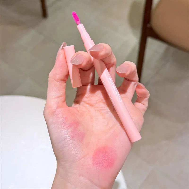 8Color Lip Liner Pen Set Long-Lasting Waterproof Sweatproof Easy Coloring Non-fading Color Rendering Lip Gloss Set Beauty Makeup