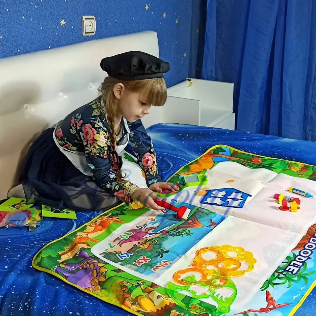 Oversized Magical Water Canvas pens Montessori Toys Learning Blanket Writing  Drawing Repeated Graffiti Painting  toy