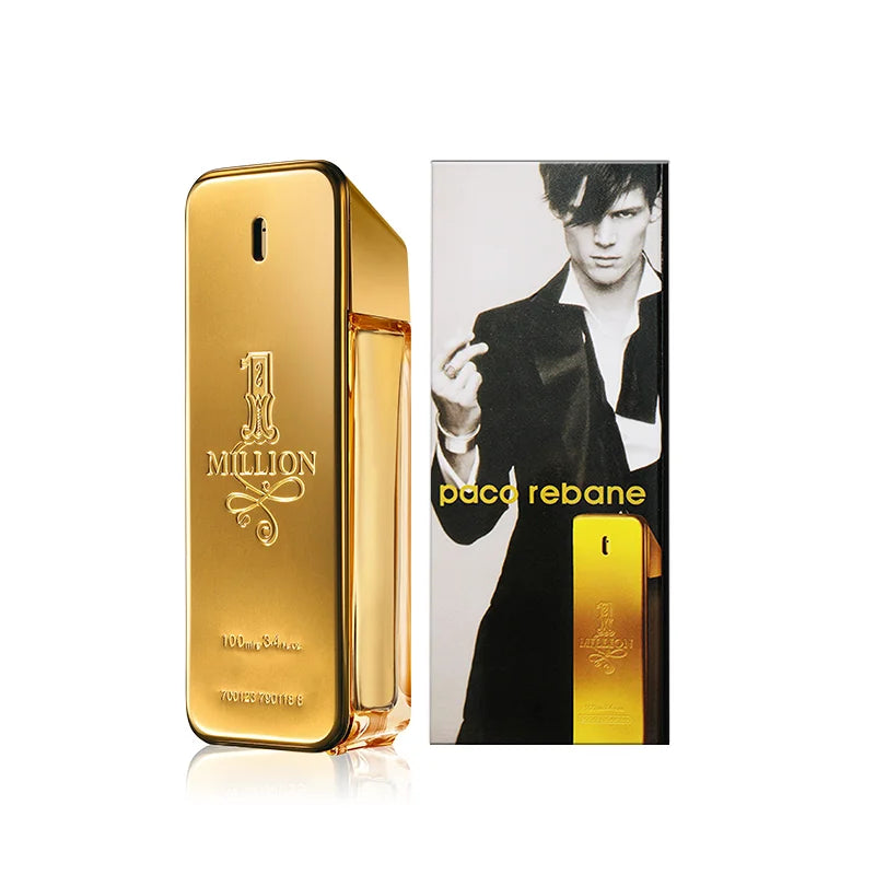 Paco Rabanne 1 Million for Men Eau de Toilette Spray 3.4 oz Spicy Cinnamon Citrus Amber Leather 24 Hour Long Lasting Cologne