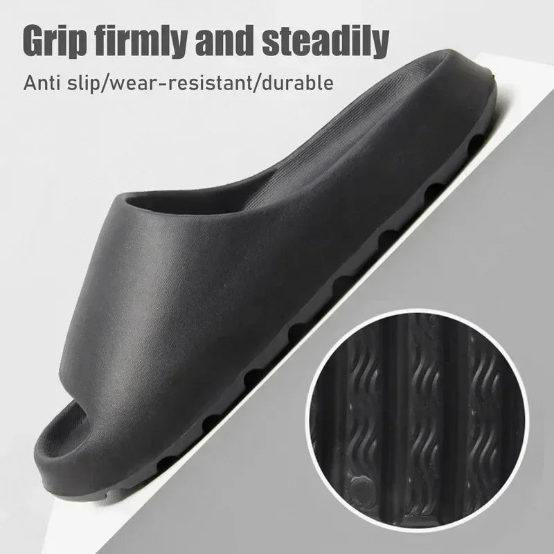 Women's Slippers EVA Soft Thick Soled Summer Fashion Slippers & Men's Yeezys Slides Beach Sandals