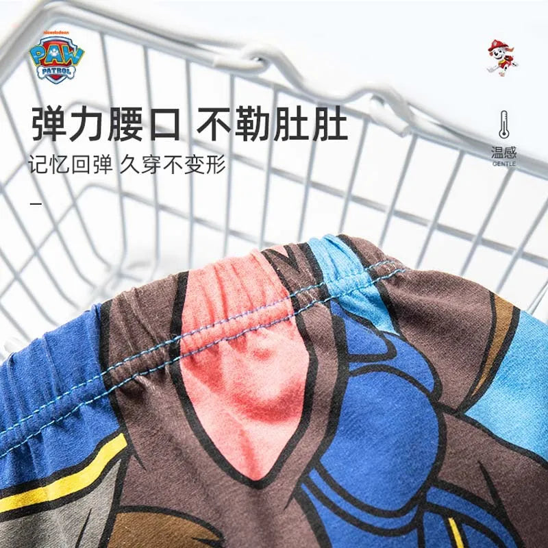 4Pcs/Lot 100% Genuine Paw Patrol Boys Underwears Cotton Children Panties Cartoon Kids Underpants Breathable Briefs for Boy