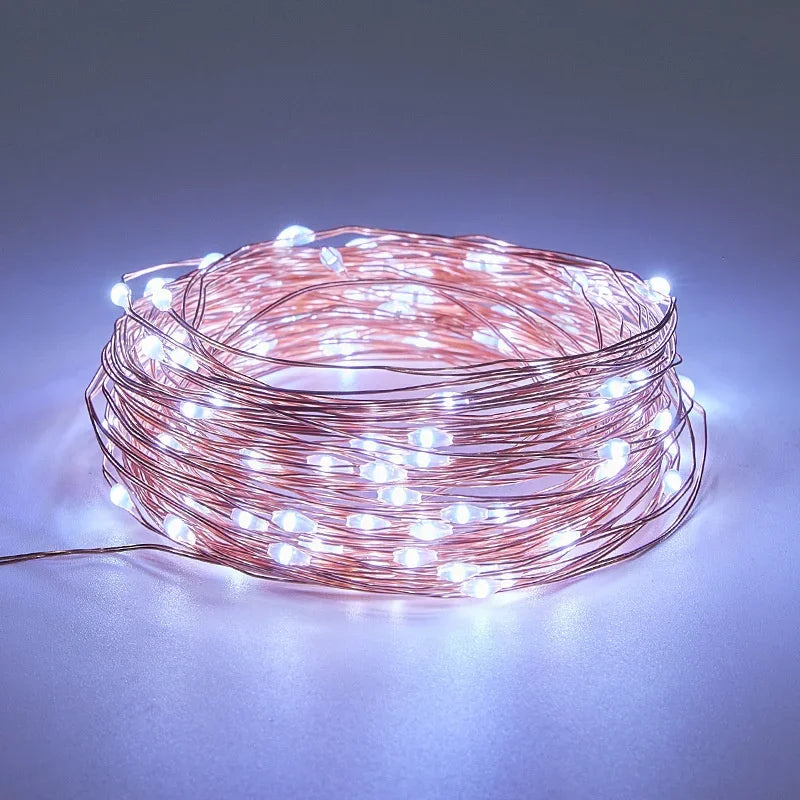 LED Solar Light Outdoor Garden Fairy String Light Led Twinkle Waterproof Lamp for Christmas Patio Tree Party 7m/12m/23m/33m