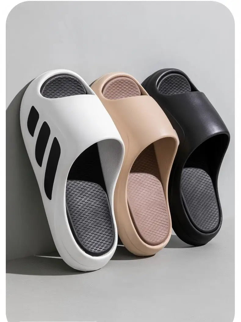 Women's Trendyy Outdoor Couple's Sandals Eva Non-Slip Wear-Resistant Slippers for Men and Women Indoor Home Silent Slippers