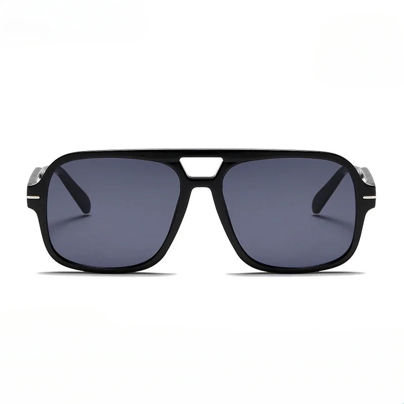 3507 Double Bridge Square Aviator Sunglasses - UV400 Vintage Pilot Style, Retro Classic Sun Glasses for Men Women Unisex 411240