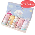 5 Packs/Box Children Underwear Mickey Cartoon Girls Panties Soft Cotton Kids Triangle Panty Breathable Girls Briefs Gift Box