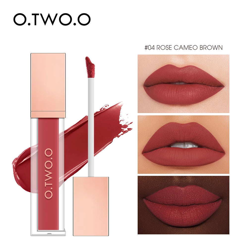 Velvet Matte Lip Gloss Tint 12 Shades Waterproof Long Lasting Nonstick Cup Liquid Lipstick Makeup Cosmetics For Women