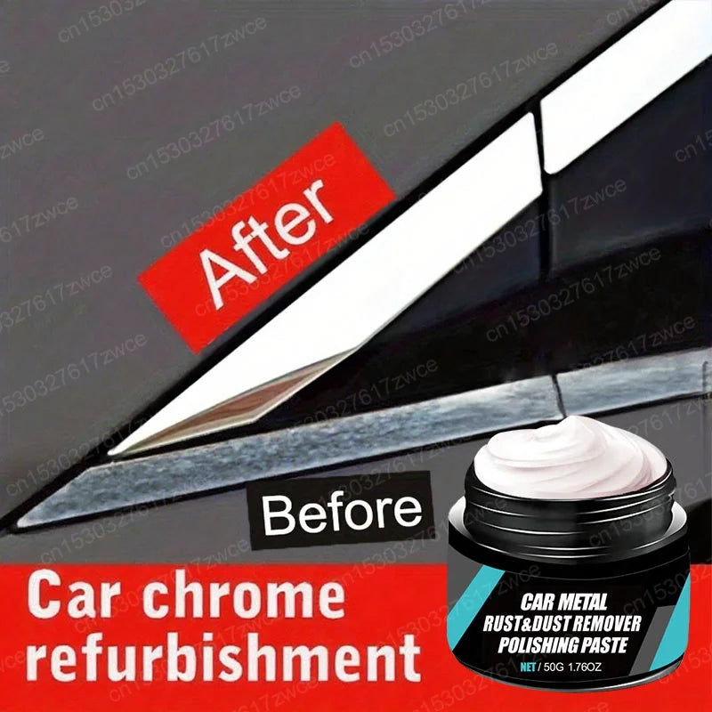 Car Rust Restoration Paste for Chrome Parts of Auto Rust And Fading on Car Wheels Designed for Renewing Oxidized Scratch Repair