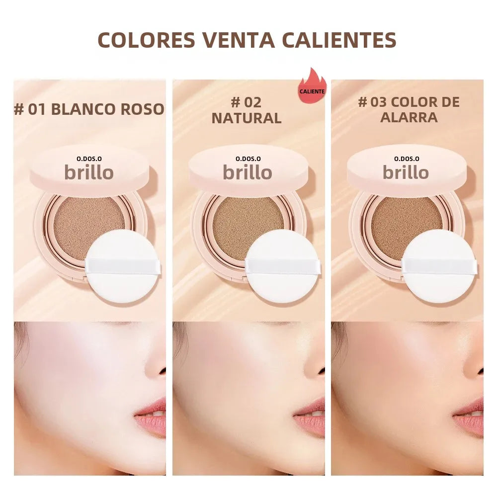 O.TWO.O Cushion Foundation 3 Colors Air Cushion BB Cream Full Coverage Breatheable Concealer Waterproof Face Foundation
