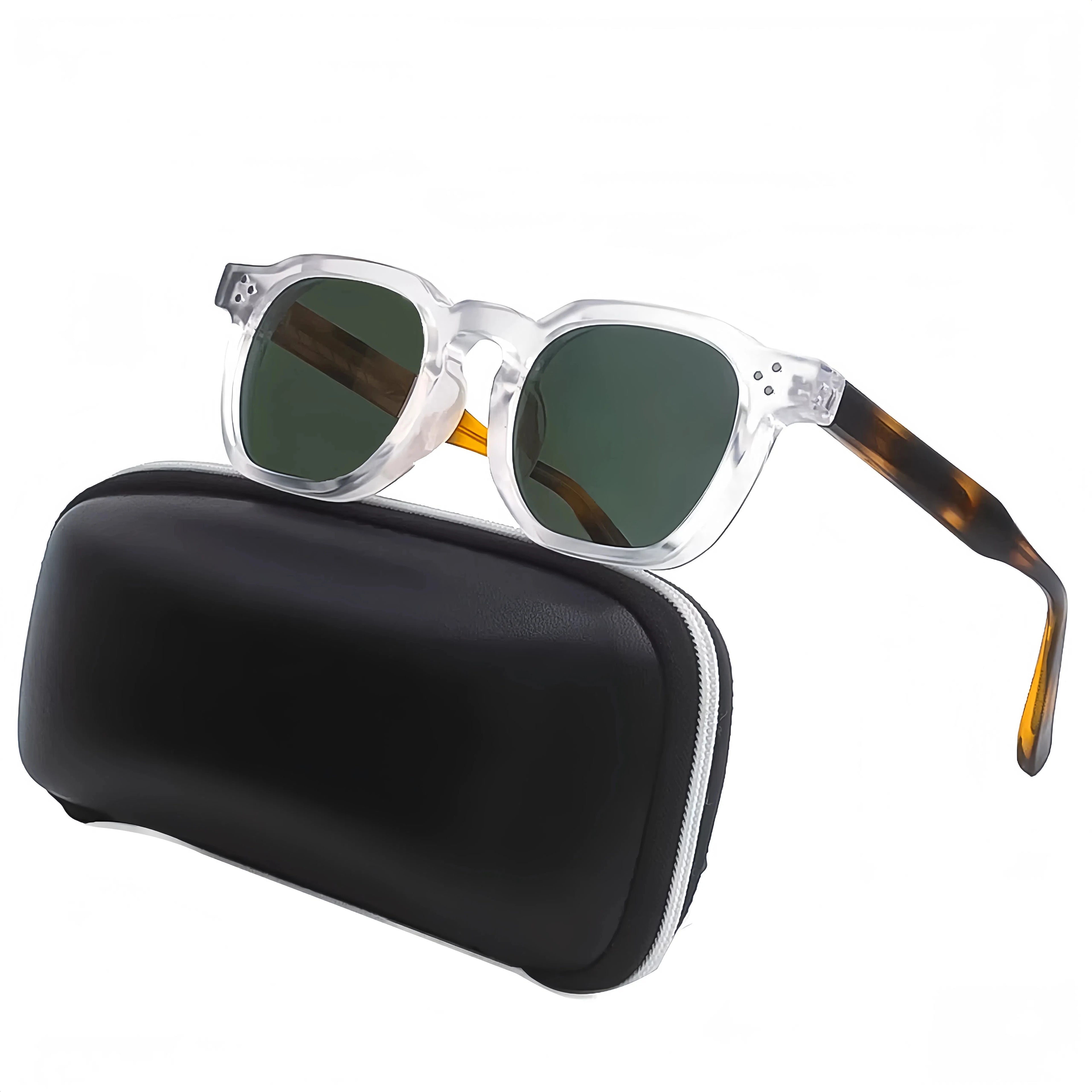 HBK New Square Vintage Sunglasses Men Square Fashion Punk Sun Glasses for Women Outdoor Travel Driving Beach Eyewear UV400