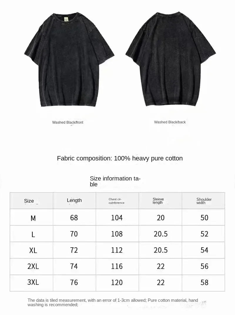 Gorillaz Print T-shirts for Women/Men Summer Short Sleeve Round Neck Tee Shirts Personalized Graphic Washed Cotton T Shirt Tops