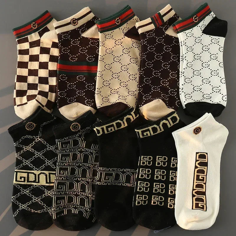 10/20 pcs Men's Thin Breathable Low-Cut Socks - Anti-Odor, Moisture-Wicking, Lightweight, Comfortable & Versatile for Daily Wear