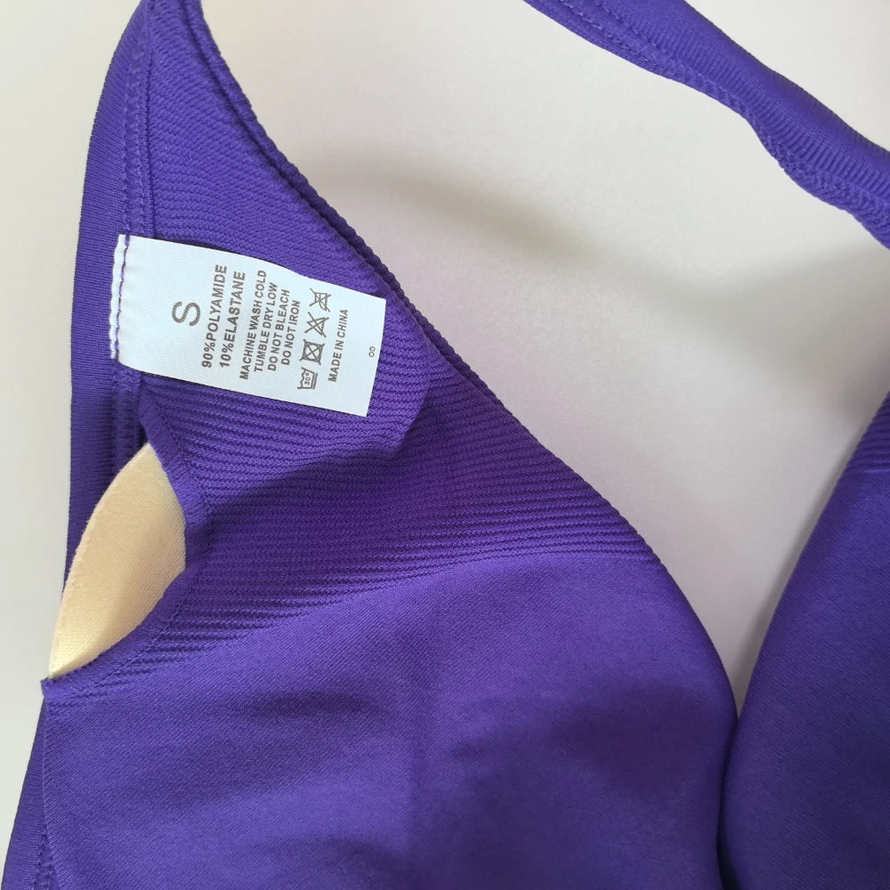 NO LOGO 2PCS Gym Set Women Strappy Yoga Bra Top High Waist Workout Scrunch Shorts Sports Suit Seamless Yoga Set Fitness Clothes