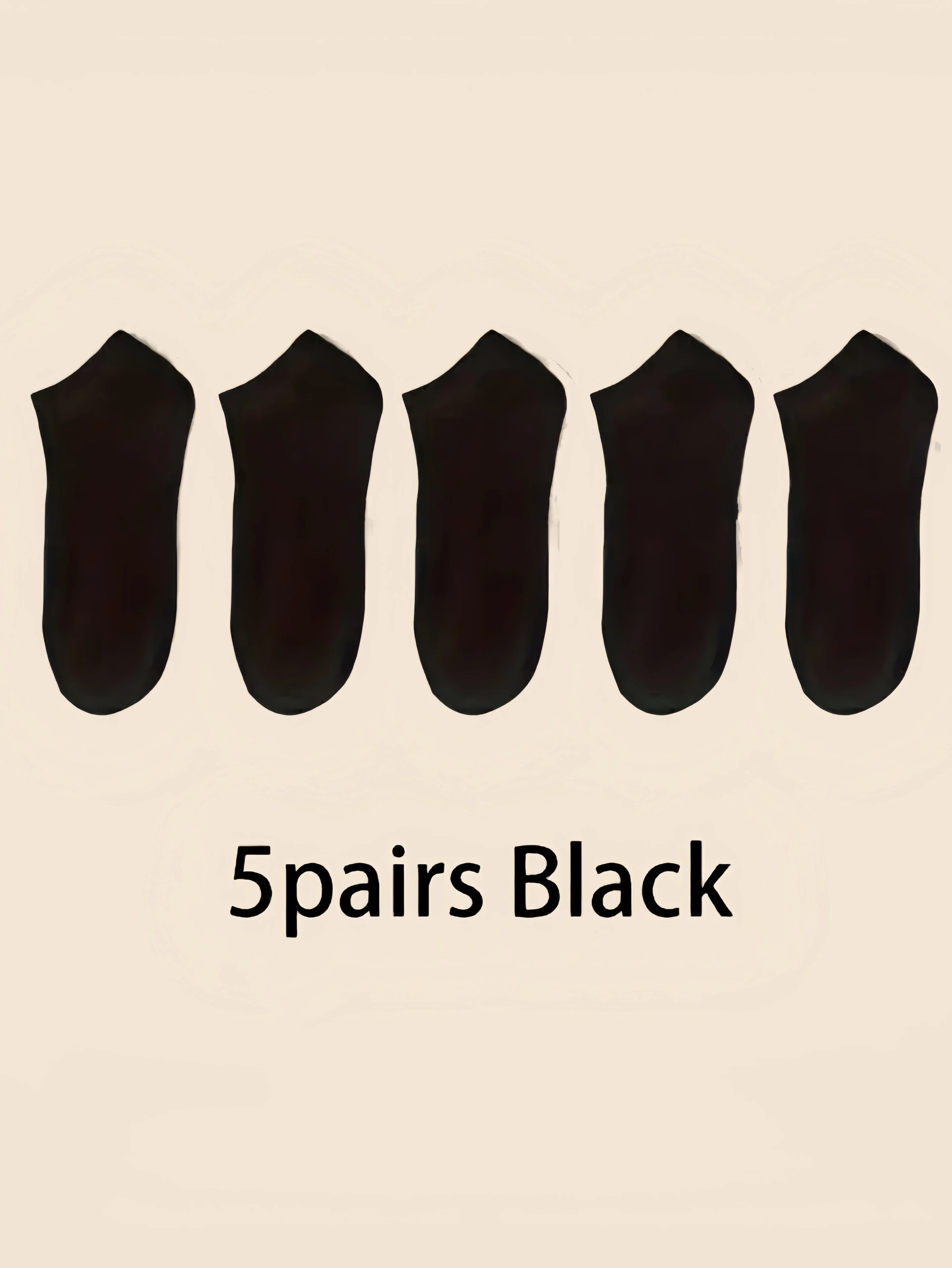 5/10/15 pairs of unisex boat socks, casual black, white and gray men's business socks, sweat-absorbent breathable