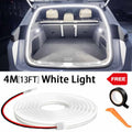 Car high brightness trunk lighting ambient light interior decoration LED wiring free automatic sensing tailgate light strip
