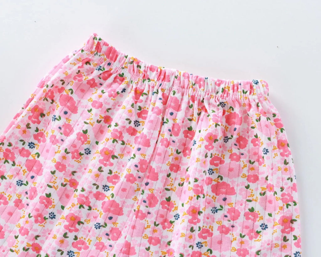 Girls Summer Clothes Sets 2025 Summer New Baby Sleeveless Tops + Shorts 2 Pieces Suit Girls Clothing Set Kids Cotton Clothes
