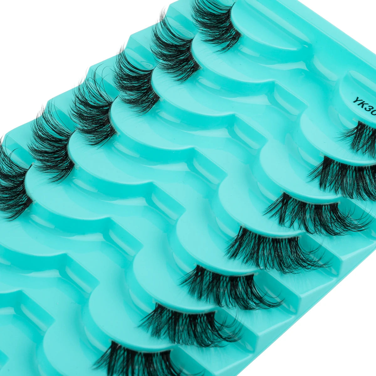 New Half Eyelashes 3/10Pairs Half Lashes Natural 3D Cat Eye Lashes Clear Stem False Eyelash Extension Makeup Faux Cils maquiagem
