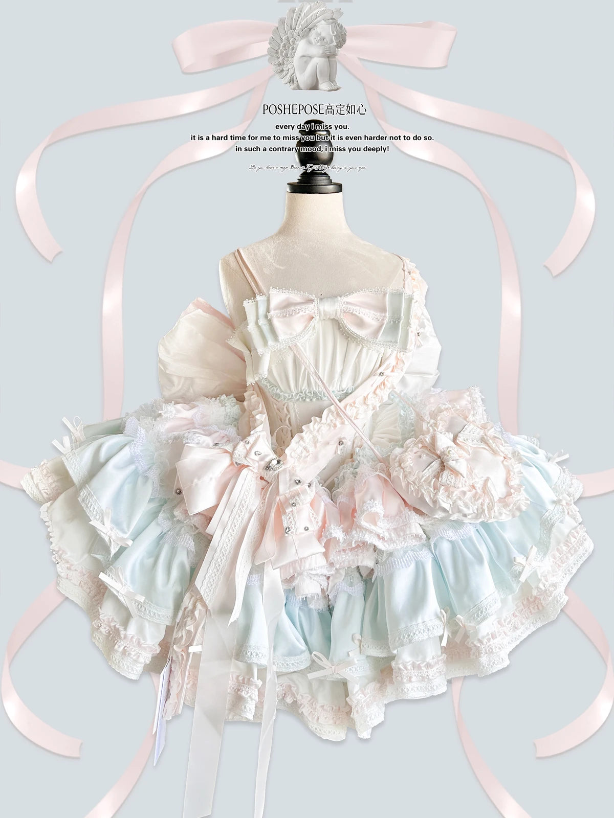 New Girls Birthday Lolita Dress 2026 Spring and Summer Women's Tube Top Satin Bowknot Slim Pettiskirt Short Mini Party Dress