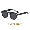CATERSIDE Retro Small Circular Sunglasses Men Punk Propionic Luxury Brand Design Sun Glasses Women Business Party Eyewear UV400