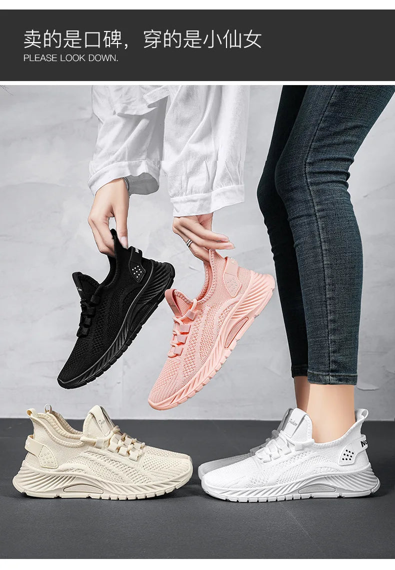 Women's Shoes Summer 2025 Casual Sneakers Breathable Mesh Lightweight Affordable Free Shipping