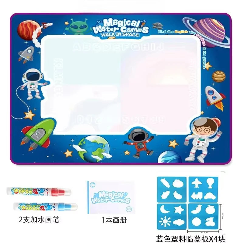 Oversized Magical Water Canvas pens Montessori Toys Learning Blanket Writing  Drawing Repeated Graffiti Painting  toy