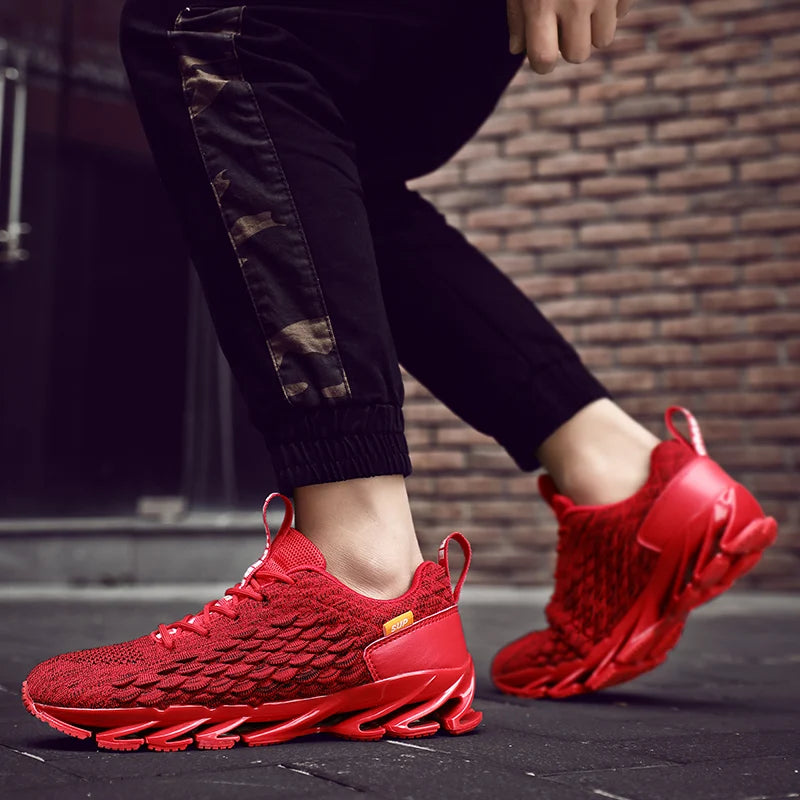 Men Running Shoes Non Slip Breathable Fashionable Outdoor Lightweight Lace Up Wear-resistant Casual Walking Shoes for Men
