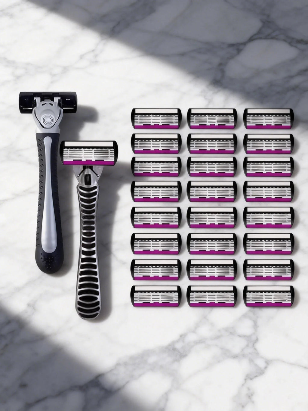 3/6/12 Pcs/ High Quality Man Safety Razor Blade 6 Layer German Stainless Steel Shaving Cartridges Compatible Mach Shaver