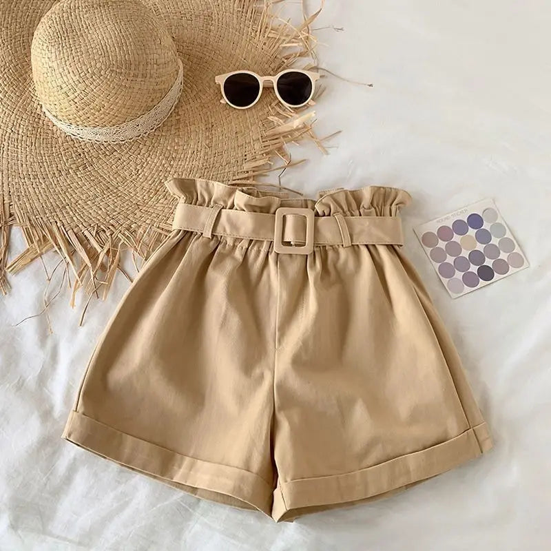 Summer Clothes for Girls Candy Color Kids Cotton Shorts for Girls Summer Casual Wear Thin Breathable Outdoor Sports Pants