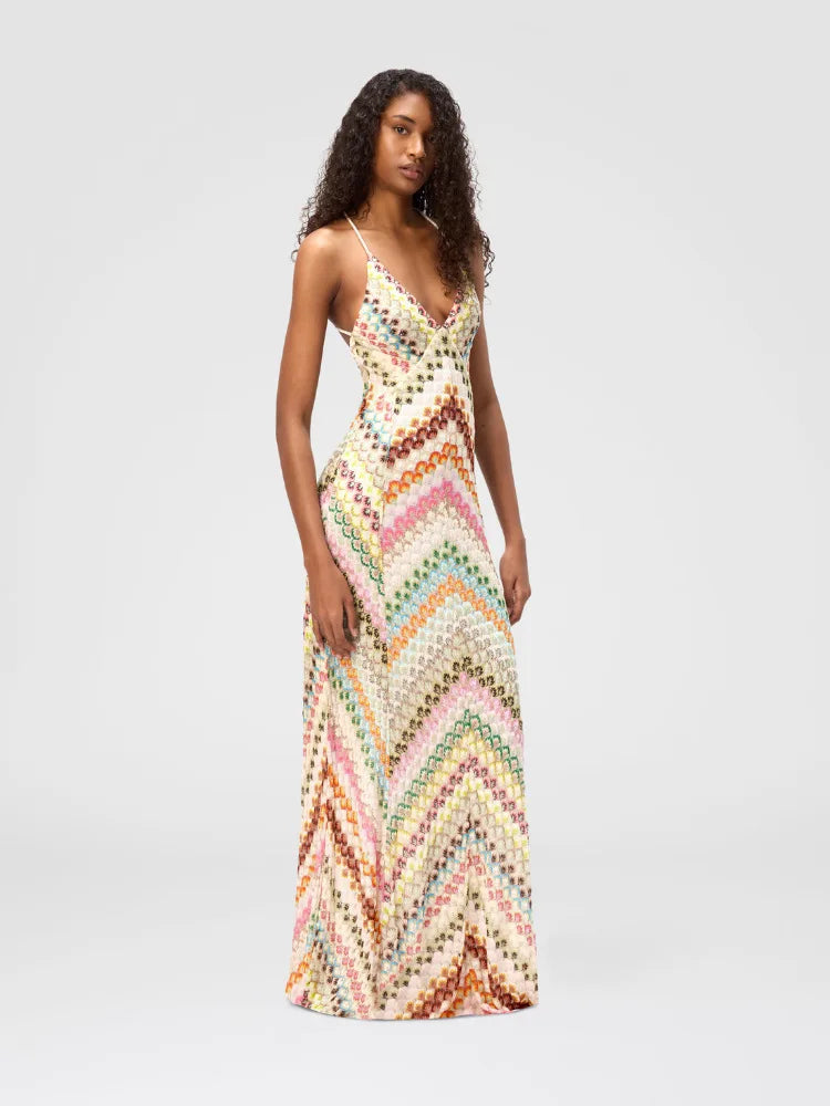 2026 New Style Dress Patchwork Long Gown Sexy Strap Dress Handmade Crochet Chic Woman 2025 Summer Dress Robe Vestido Women