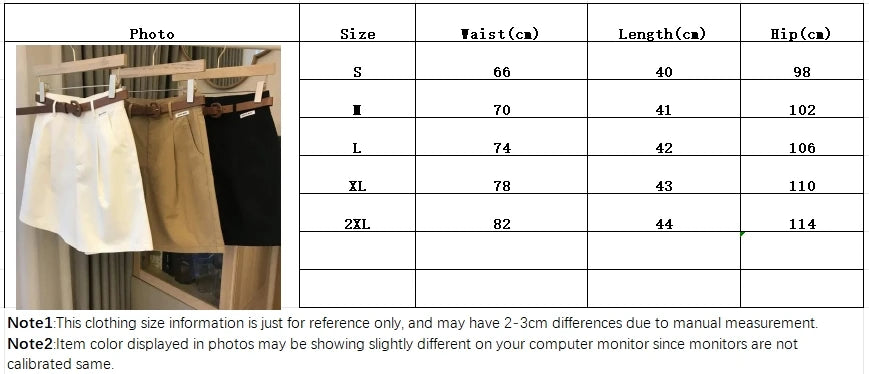 New Wide Leg Shorts for Women Summer Thin Cotton A Line Short Pants Office Lady Classic Loose Casual Zipper Women‘s Shorts