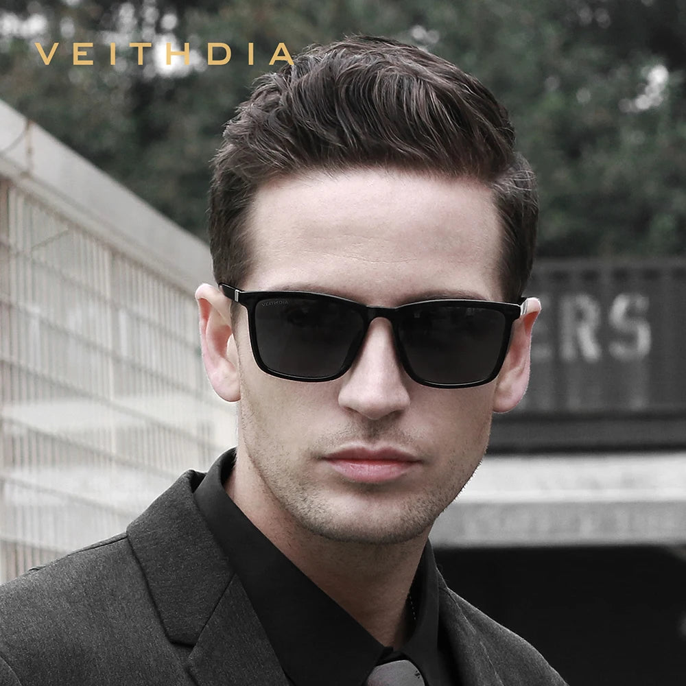 VEITHDIA Brand Men Women Sunglasses Unisex Retro TR90 Sunglasses Polarized UV400 Lens Vintage Eyewear Sun Glasses For Male 7521