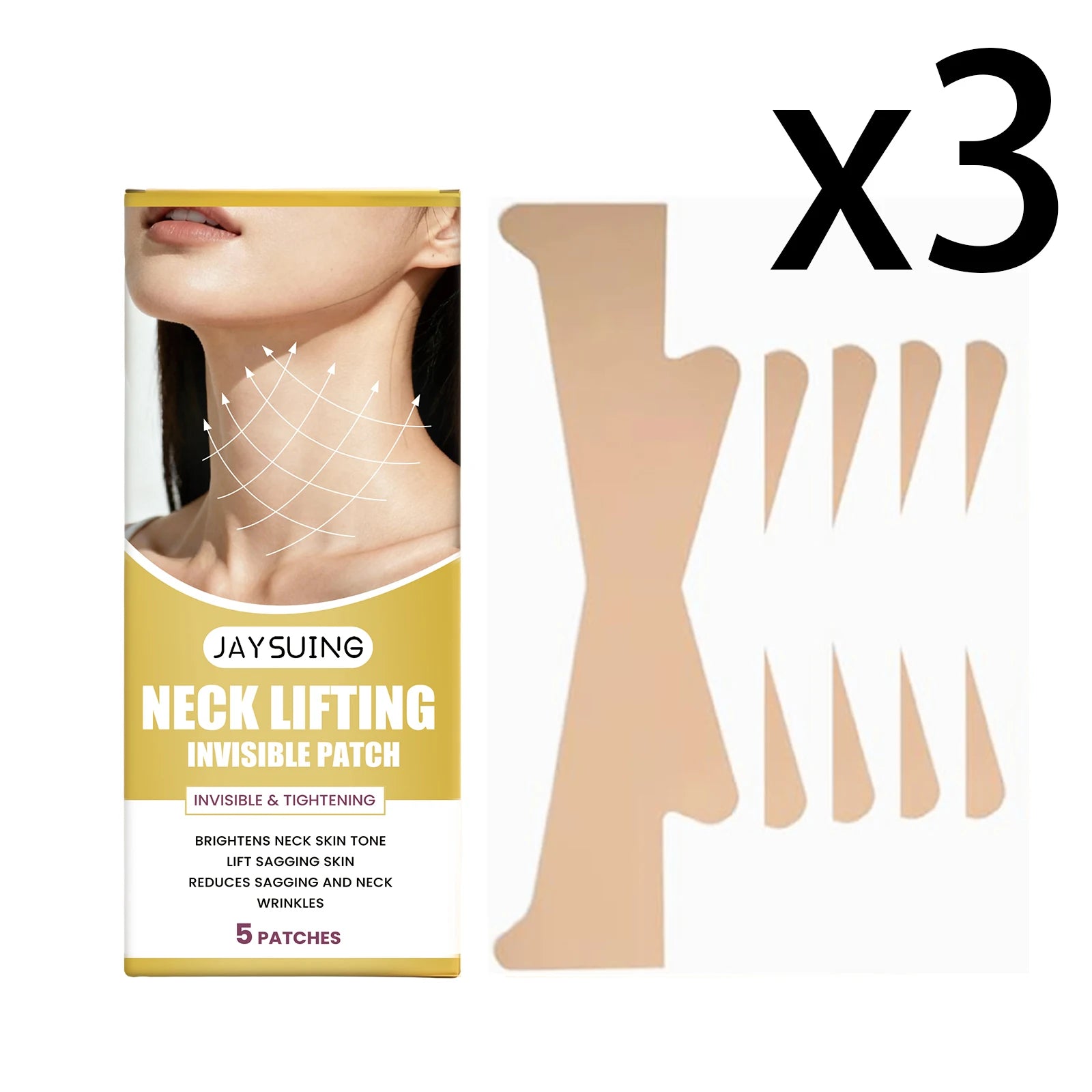 Neck Lifting Patch Improve Neck Contour Reduce Fine Lines Relieve Double Chin Increase Skin Elasticity Neck Invisible Care Mask