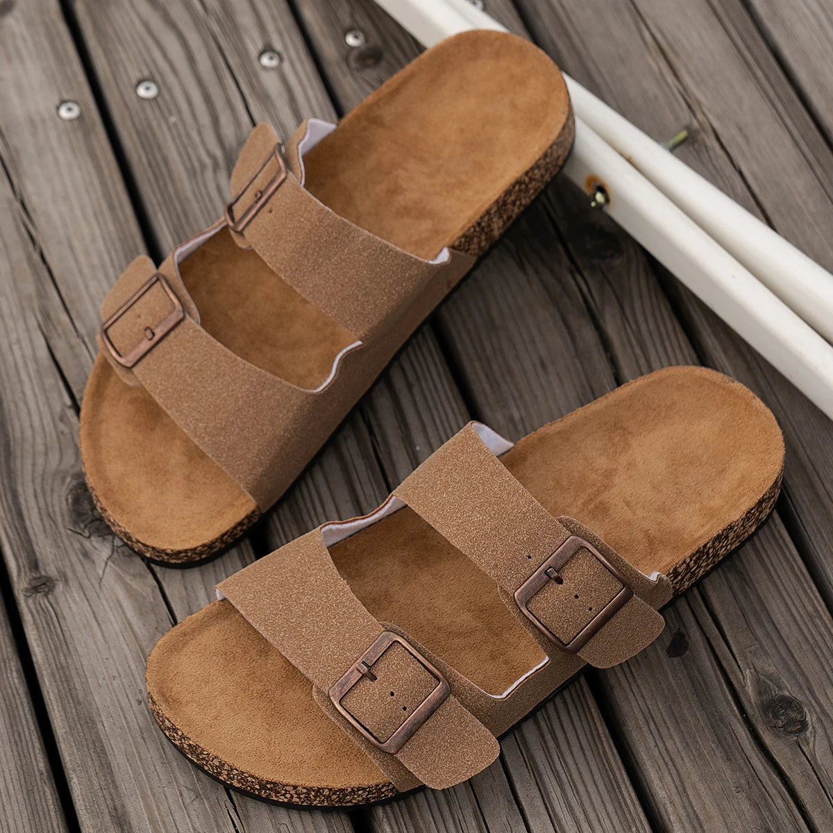Men's Fashionable Slippers for Man Women Home Outdoor Waterproof Non-Slip Slip-On Versatile Romen Sandals Shoes Size39-46