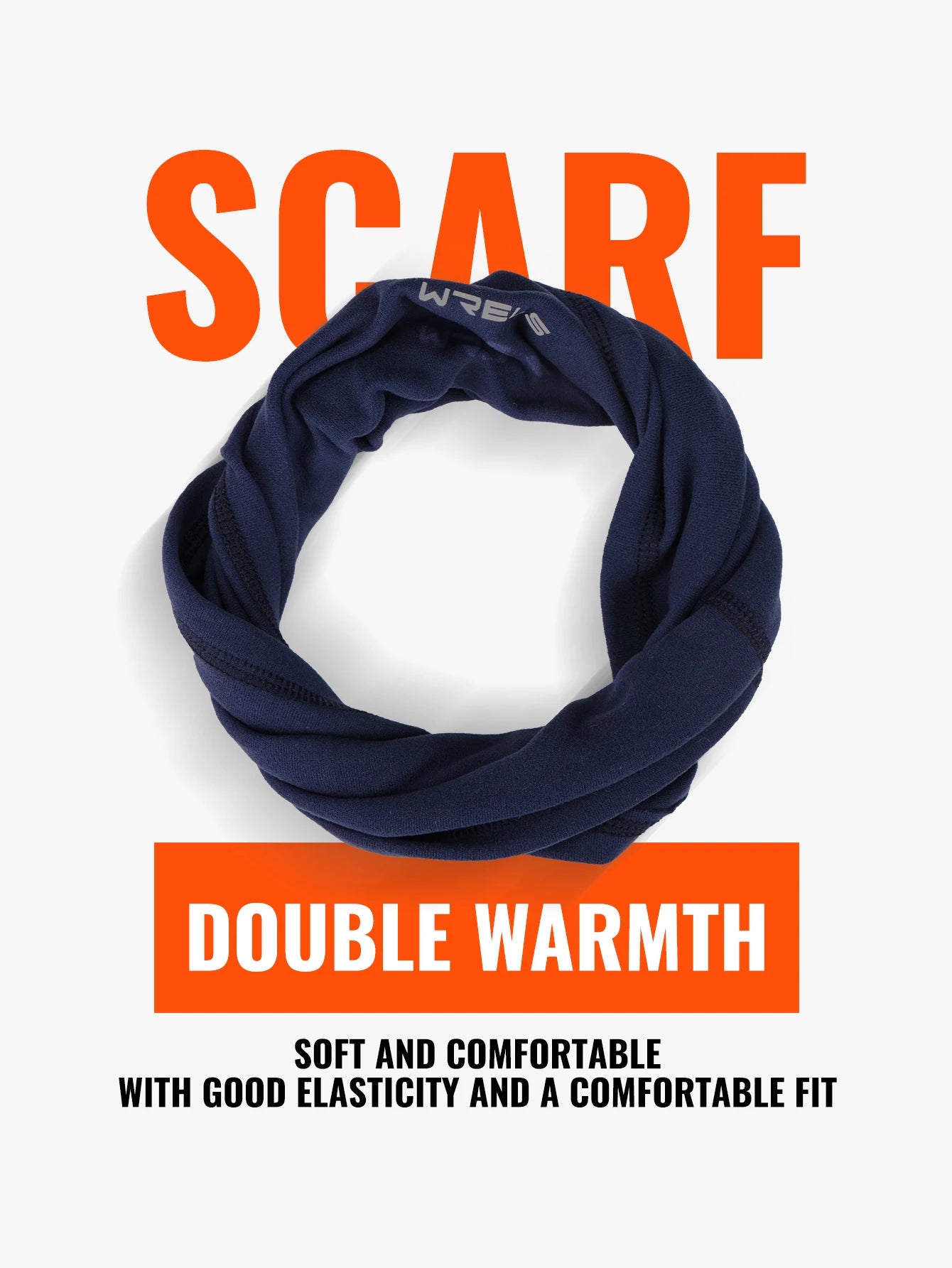 WRELS Winter Neck Gaiter Neck Warmer Cover Ski Gaiters for Men Women Fleece Thick Windproof Ski Mask Scarf Breathable Face Mask