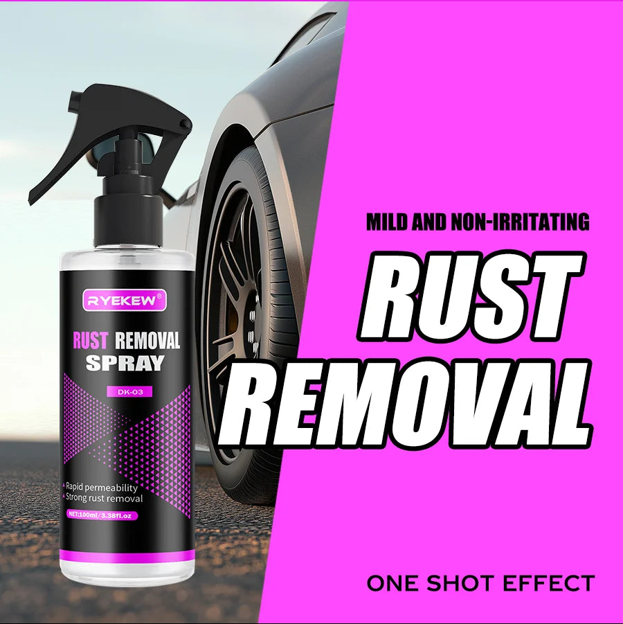 Car Wheels Rim Cleaner Multi Purpose Rust Remover Brake Paint Protect Metal Dust Iron Powder Remover Car Care Chrome Spray