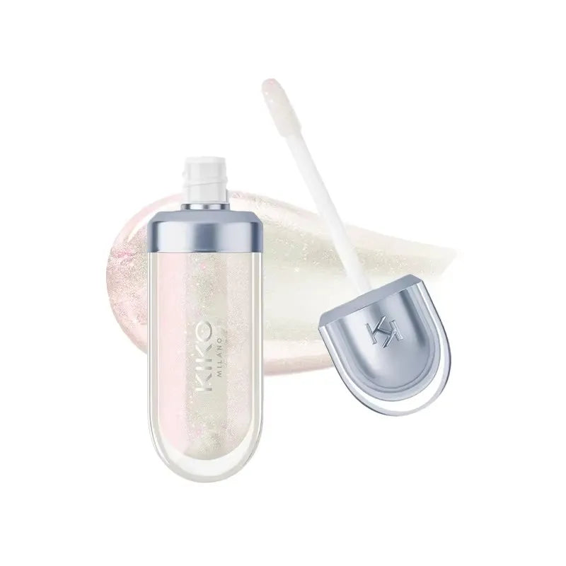 KIKO 3D Liquid Lip Glaze Transparent Lip Gloss Mirror Lipstick Nourishing Glossy Full Lips Not Fading Milk Tea Bean Paste Makeup