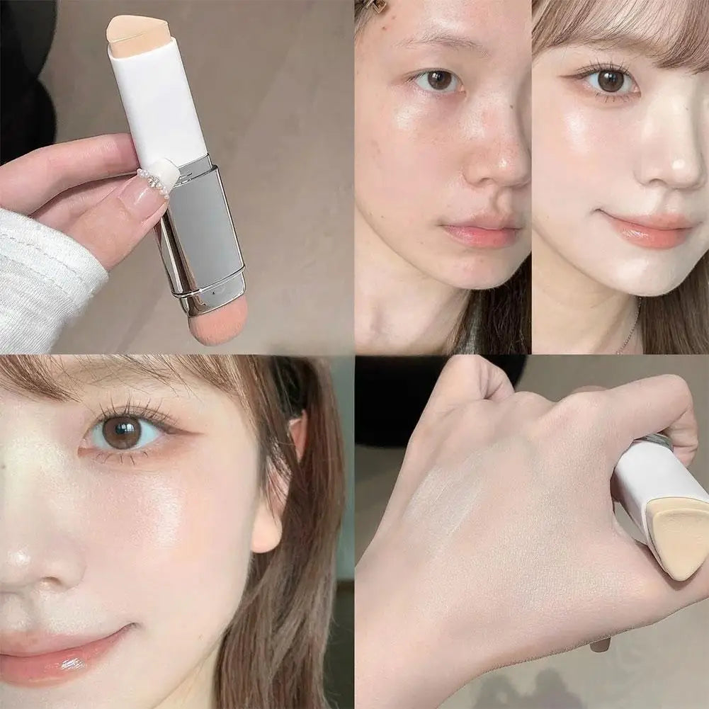 Dual-ended Foundation Stick Natural Matte Ivory White Natural Color Foundation Stick Even Out Skin Tone Provides Spot Foundation