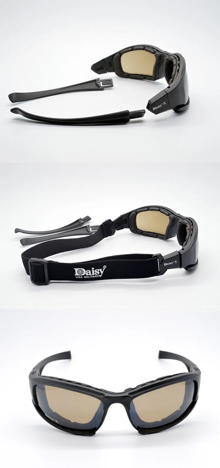 Daisy X7 Moto Glasses Men Military Polarized Sunglasses Bullet-proof Airsoft Shooting Gafas Lens Motorcycle Cycling Goggles