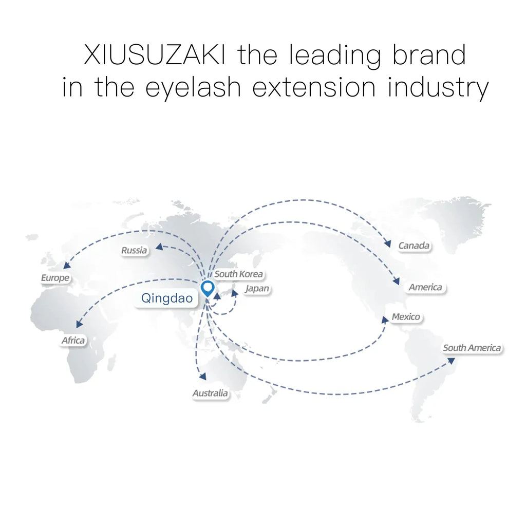 XIUSUZAKI YY Shape Black Brown Eyelashes Extensions Two Tips 2D YY False Lashes Natural Premade Volume Fans Individual Lashes