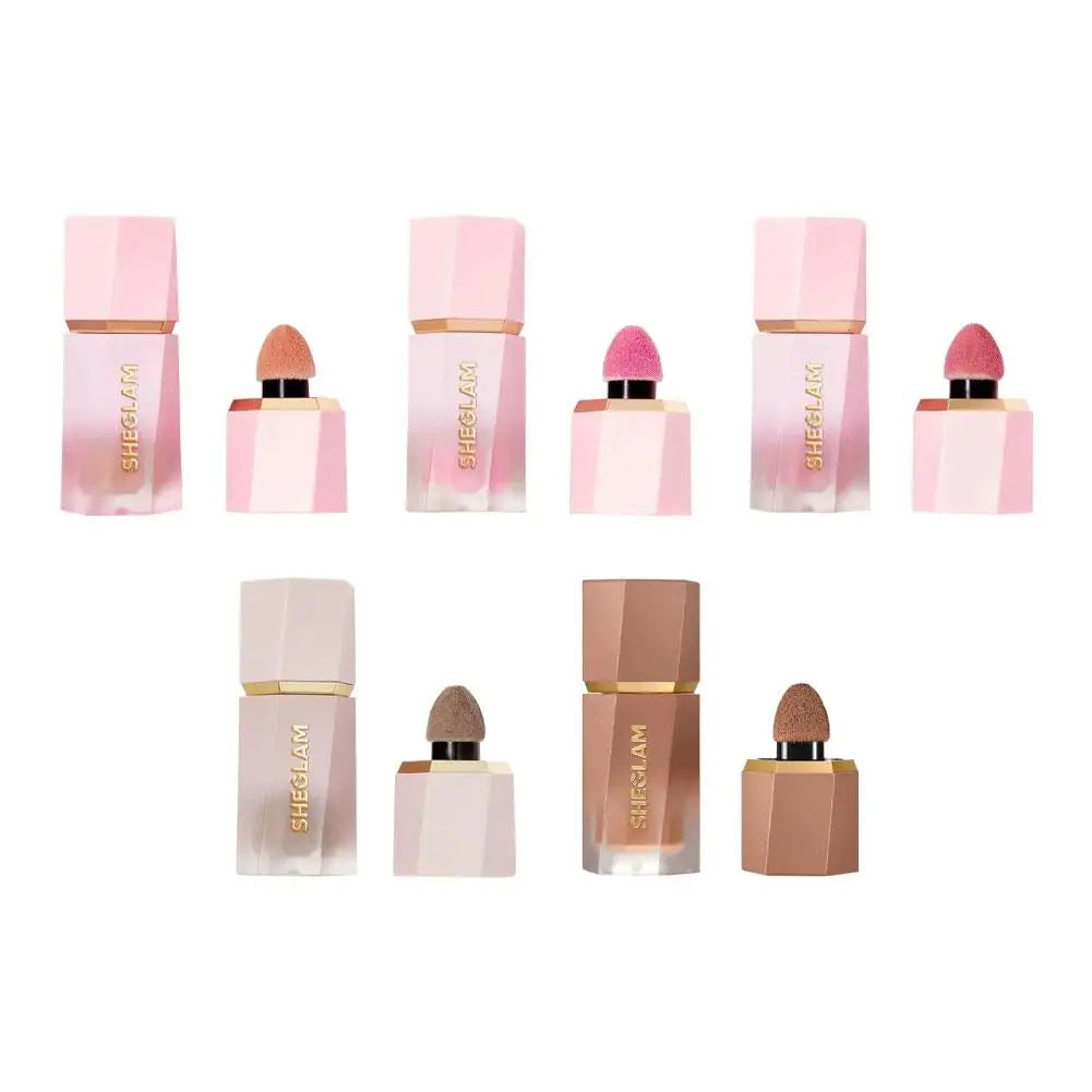 SHEGLAM Matte Liquid Blush Long-Lasting Korean Multi-Purpose Natural Blusher Waterproof Facial Nourishing Makeup Tool