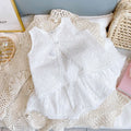 Girls 2022 Summer Clothing Sets Hollow Lace Suit Baby Casual Sleeveless T-shirt+Shorts Kids Clothing Sets Baby Clothes Outfits