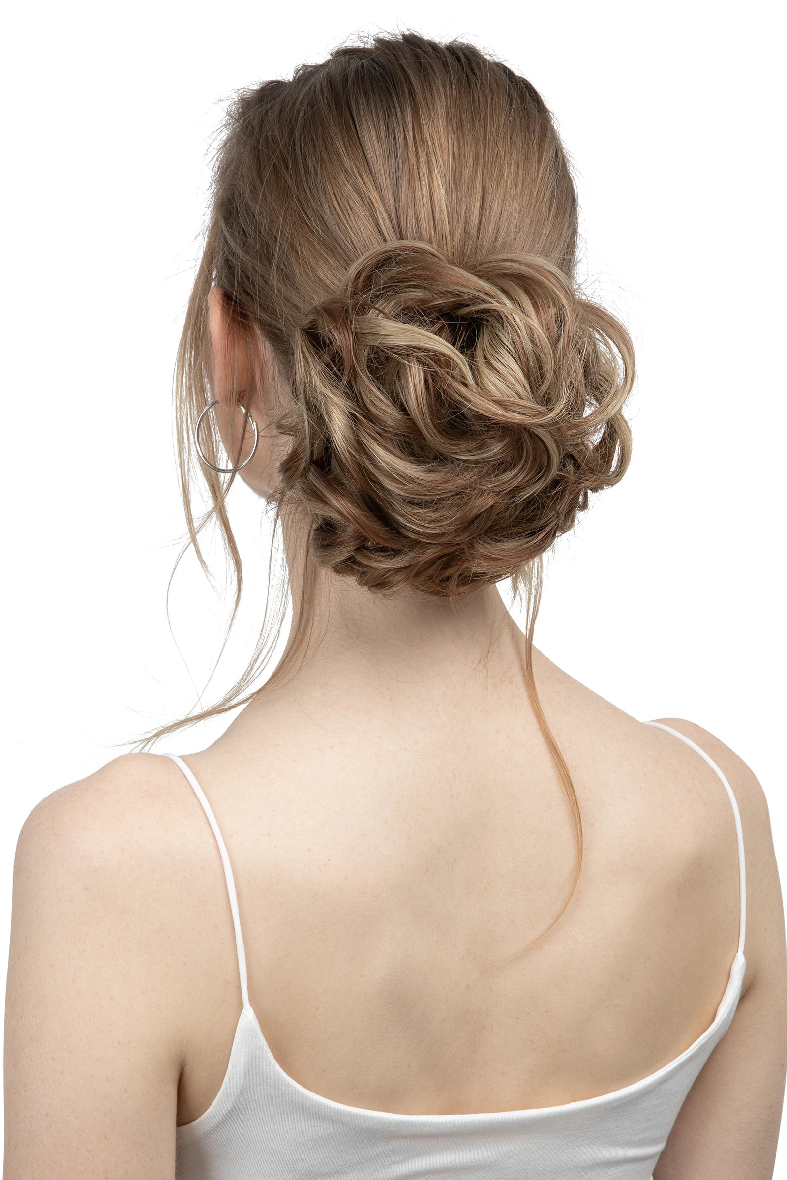 Synthetic Messy Hair Bun Extensions Big Curly Elastic Hair Scrunchies Hairpieces Chignon Donut Updo Hair Pieces for Women