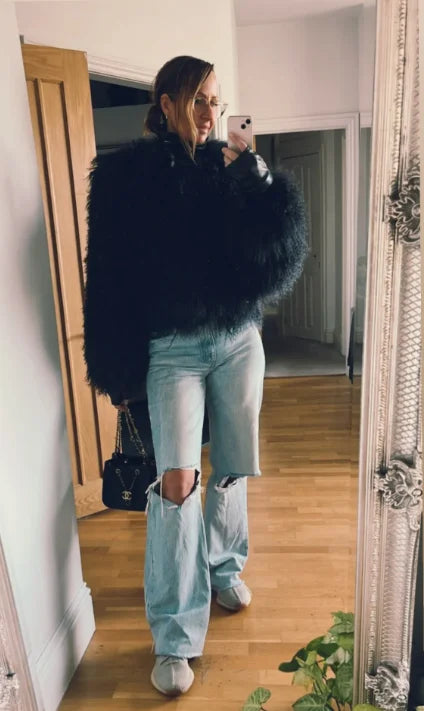 New Winter Autumn Fashion Real Fur Jacket Women Genuine Mongolia Sheep Fur Coat